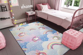 Conceptum minor Chenille - Blue AL 108 Multicolor 150 x 230 cm
